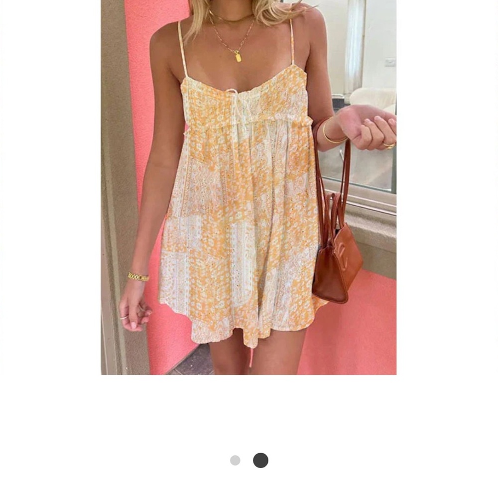 Yellow and White Sundress